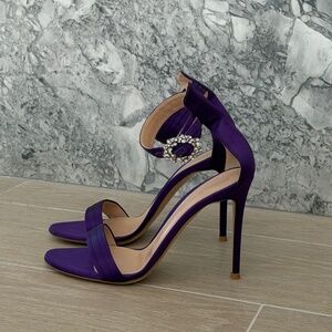 Purple Satin Gianvito Rossi Heels